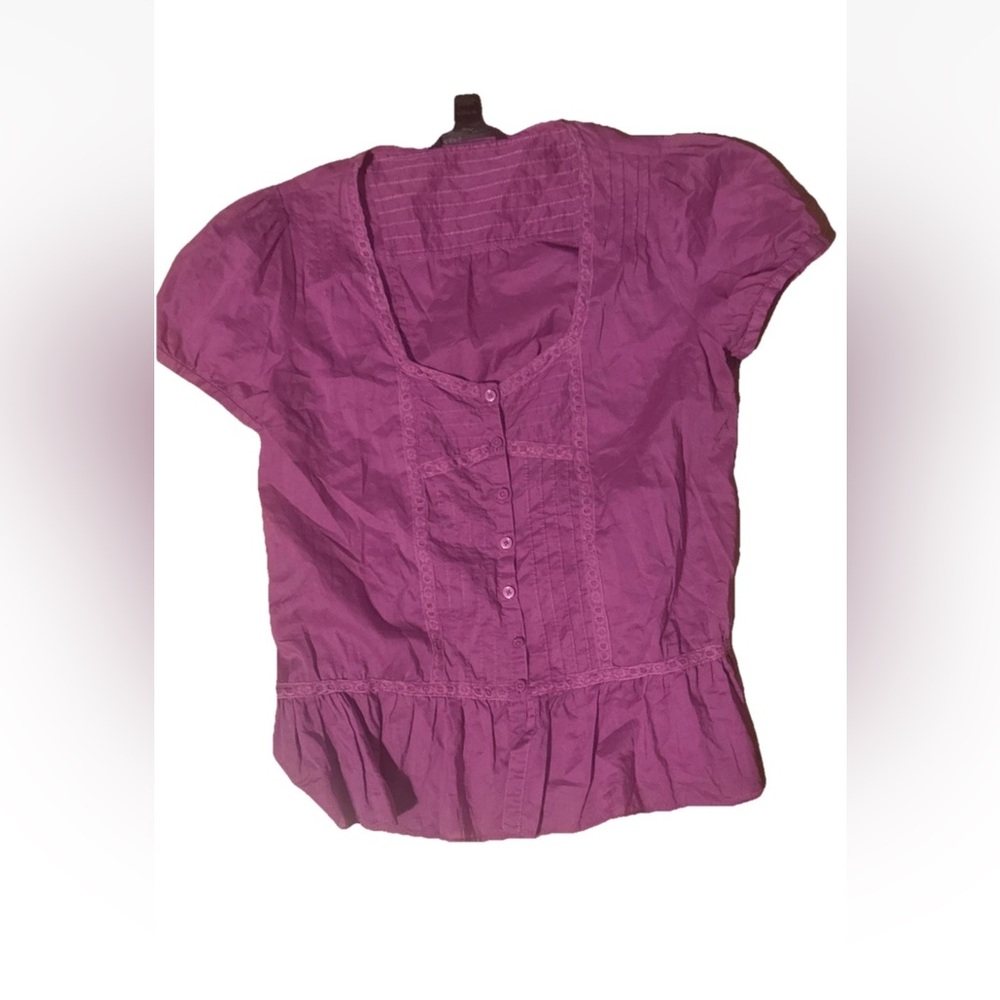 Marc Jacobs Purple Short Sleeve Blouse